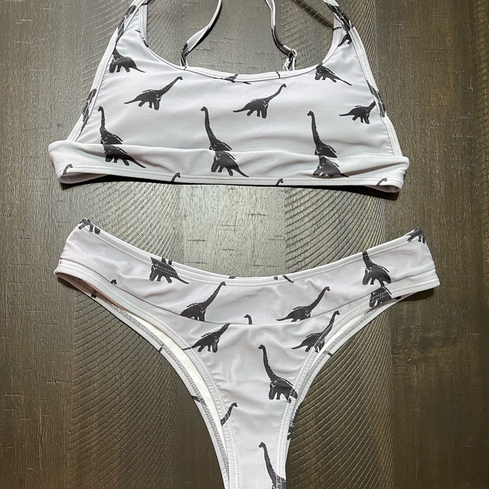 Dinosaur Print Bikini Set